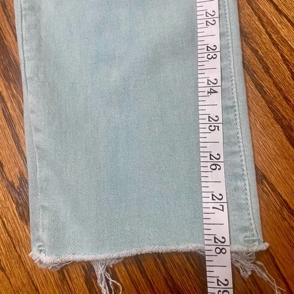 Universal Thread Pale Green Acid Wash Jeans Women’s 12 High Rise Skinny Cotton - Picture 12 of 12